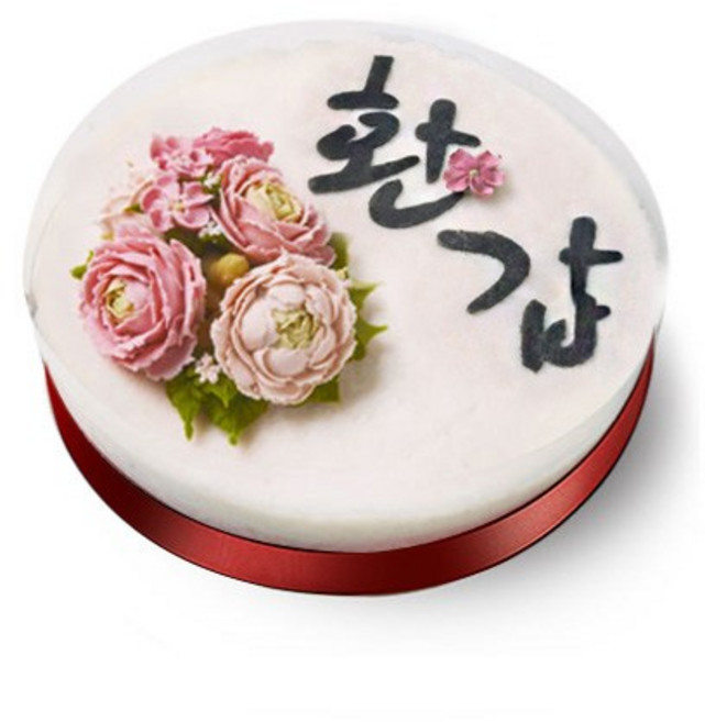 [떡보의하루 본사] 떡케이크 앙금백설기케익(환갑) 전국150여개 매장 직접배달, 2.3kg, 1개