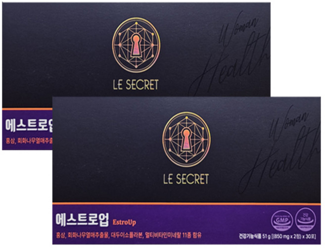 뉴트리원 르시크릿 에스트로벤 포 우먼, 30회분, 2박스