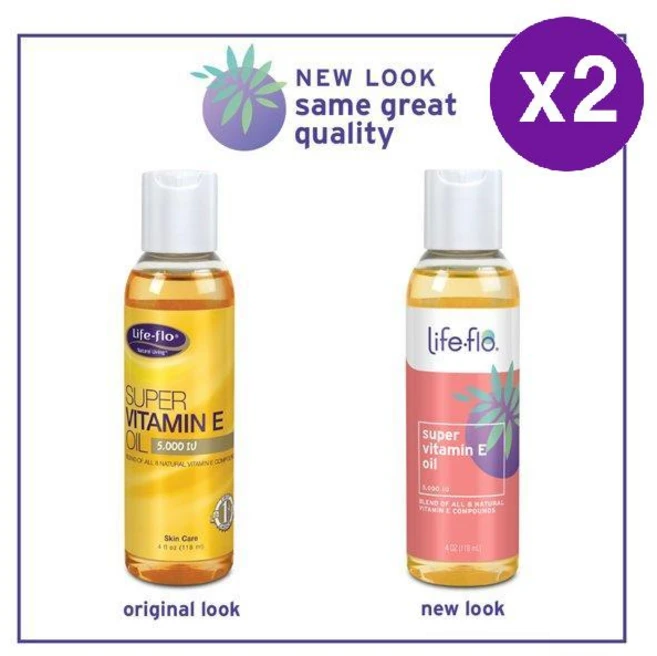 라이프 플로 슈퍼 비타민 E 바디 오일 5000IU Life-Flo Super Vitamin E Oil, 2개, 118ml - 쿠팡