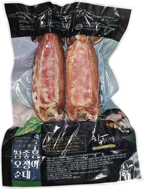 8위 - [강원곳간] 속초 참좋은 오징어순대 2미(진공팩) 500g
