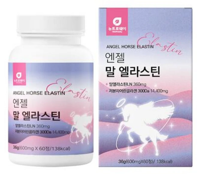 뉴트로웨이 엔젤 말엘라스틴600mgx60정/데스모신 이소데스모신, 60정, 1개 - 쿠팡