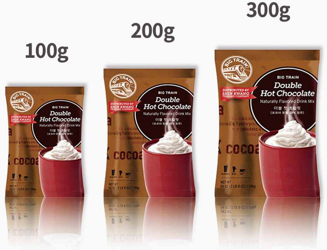 빅트레인 더블 핫 초콜릿 파우더, 200g, 1개입, 1개