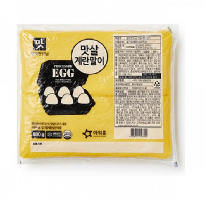 아워홈 행복한맛남 맛살 계란말이, 2개, 800g