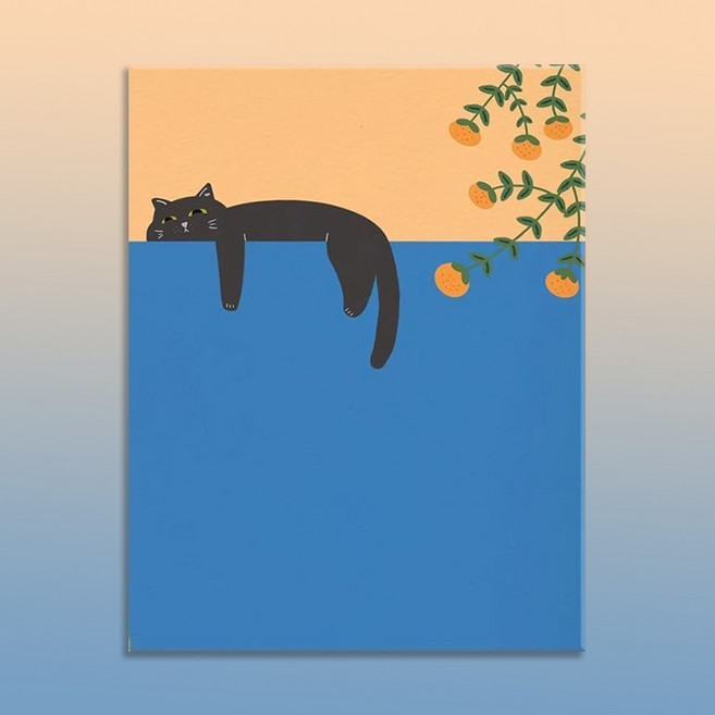 votgl diy페인팅 피포페인팅 명화그리기 그림그리기유화그리기세트40 x 50cm, 0033고양이, 1개