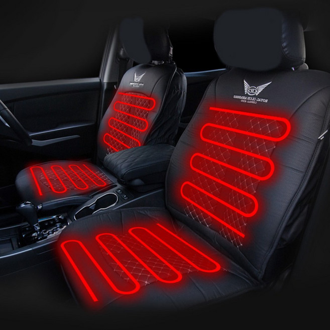 12V 디엘 프라임 리무진 열선시트 온열 자동차 블랙, 1개