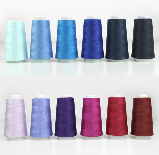 JSTrading 유니크 프리미엄 OWL 코아사 2300m 무형광 45수2합 미싱실 재봉실 1p, 18 블루, 1개