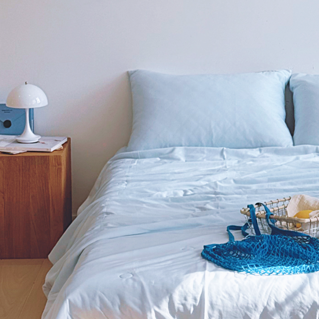 도르리 샤르르 아이스 쿨 NEW 냉감이불 아이스셀 쿨링 여름이불, 샤르르:블루, 이불 단품