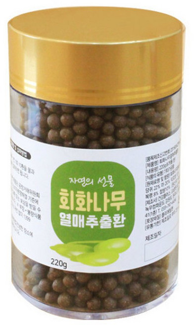 먹기 편한 회화나무 열매 추출 환, 220g, 1개