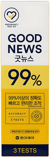 동아제약 굿 뉴스 임신테스트기, 3개입, 1개