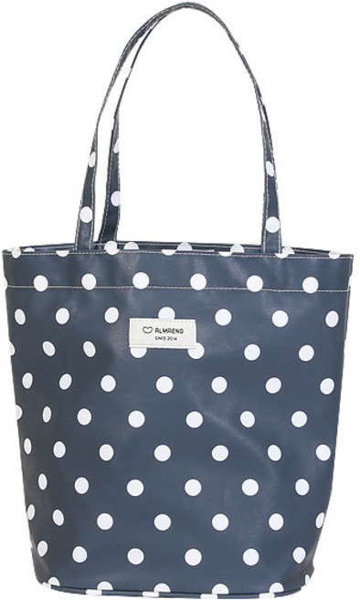 알맹 물빠지는 목욕가방 수영가방 스파백 AMCMB21, 도트네이비 AMMB21