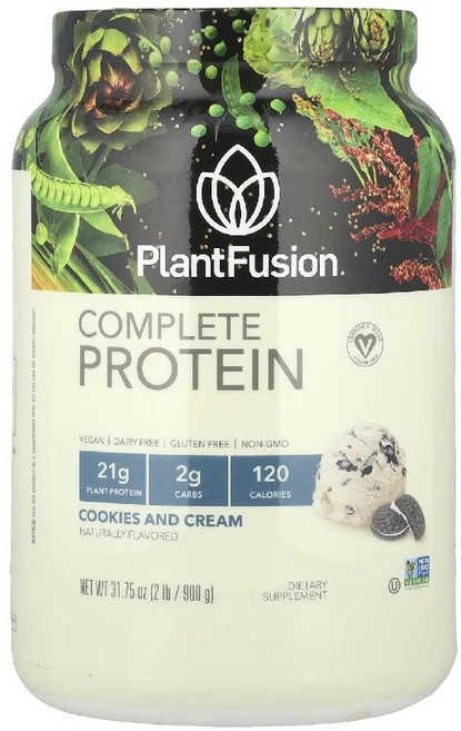 플랜트퓨전 컴플리트 프로틴 쿠키앤크림 Complete Protein 900g, 1개 - 쿠팡