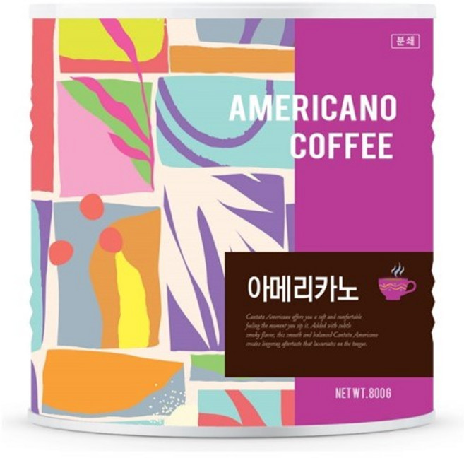 칸타타 아메리카노 분쇄 (캔 800g), 800g, 1개, 핸드드립