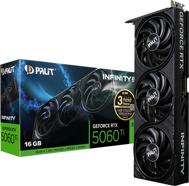 PALIT 지포스 RTX 5060 Ti INFINITY 3 D7 16GB 이엠텍