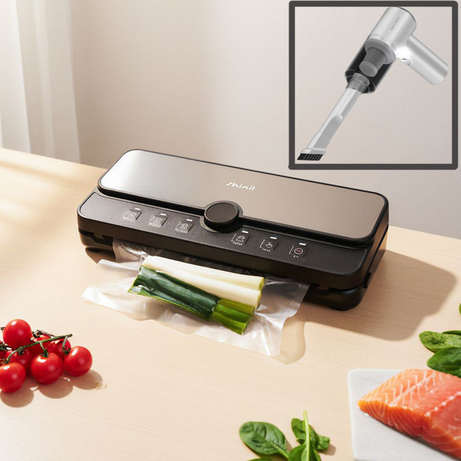 신일 진공포장기 가정용 진공압축기 수비드 밀봉 음식포장, 1. 신일 진공 포장기 압축기, SMART FOOD