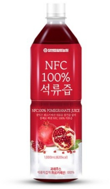 참앤들황토농원 NFC 착즙원액 석류즙, 1L, 4개