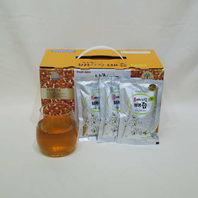 해마을 직접재배한 배로만든 나주배즙, 120ml, 30개