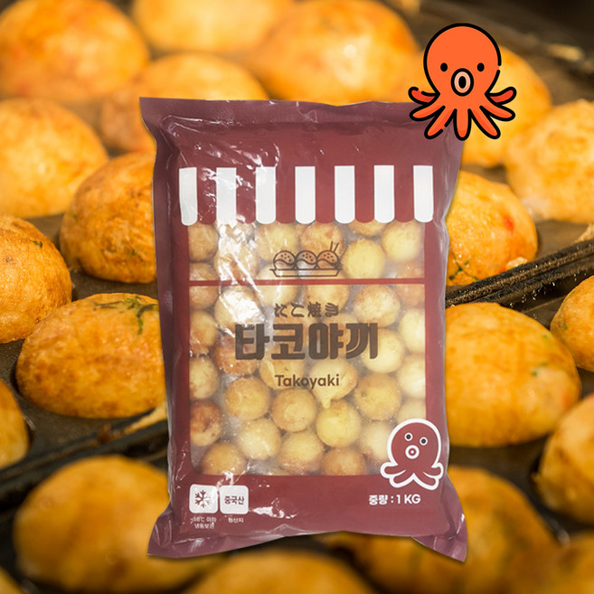 쫄깃한 타코야끼 간식 안주 캠핑(20gx50개입) 1kg, 20g, 1개