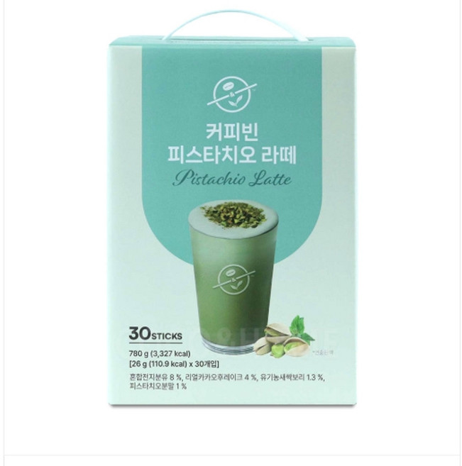 피스타치오 라떼 홈카페 커피믹스, 26g, 30개입, 1개