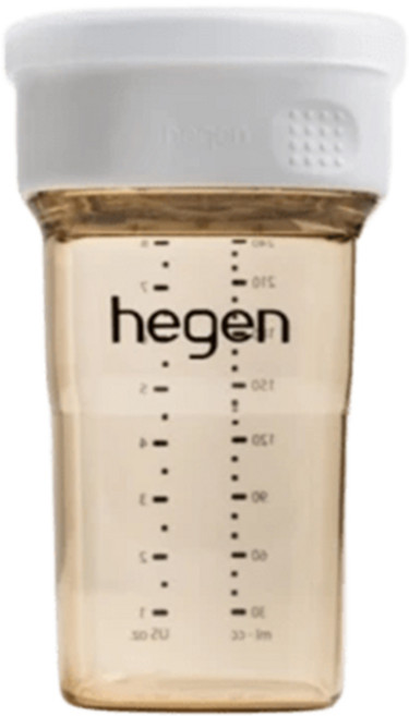 hegen 嬰兒奶瓶 寬口設計 安全材質, 象牙白, 1個