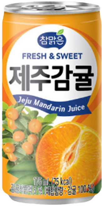 참맑은 제주감귤, 60개, 175ml