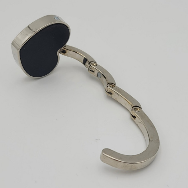 휴대용 하트모양 책상 가방걸이 후크 데스크 사무실 모자 접이식 거치대 홀더, 1개