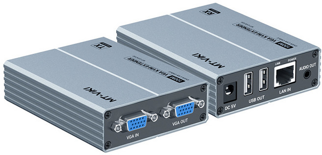 易控王 KVM Extender訊號延長器 可達100米 1920*1080 長距型 Cat 5, 1個, 40-172
