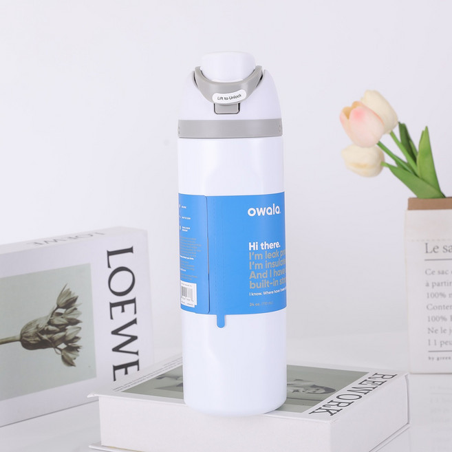 오왈라 프리십 인슐레이티드 텀블러 24oz-710ml, 710ml, 아이보리백