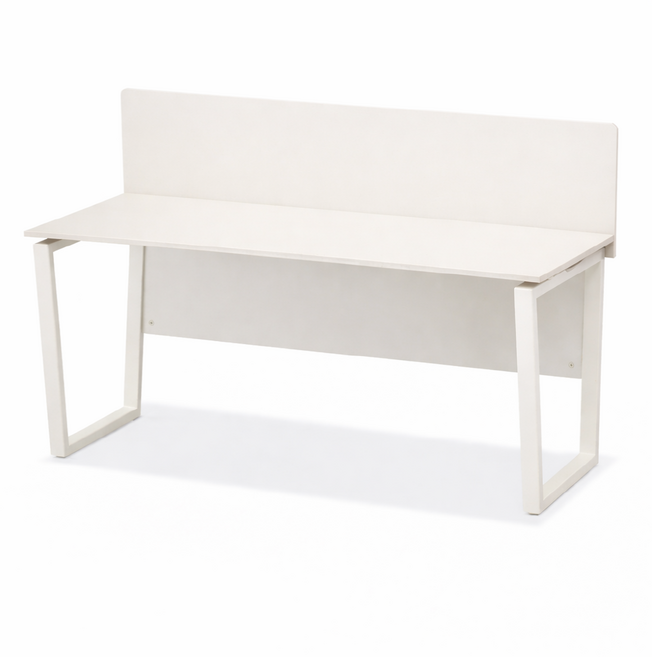 에이탑 사무실 스크린 파티션 사무용 책상 가림막 데스크 목재 클립타입, 1600/화이트