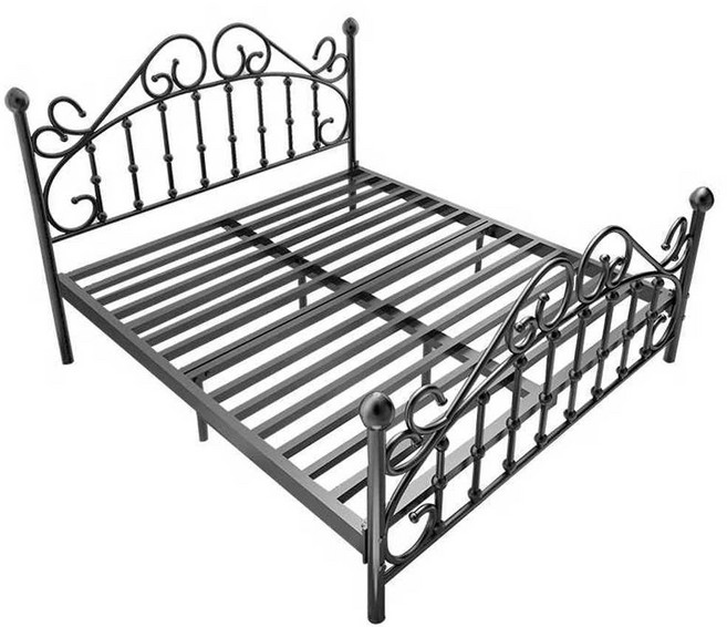 유럽 철제 침대 프레임 퀸 사이즈 조립식 공주 뼈대, 황금색ㅣ1800mmx2000mm, 황금색ㅣ1800mmx2000mm