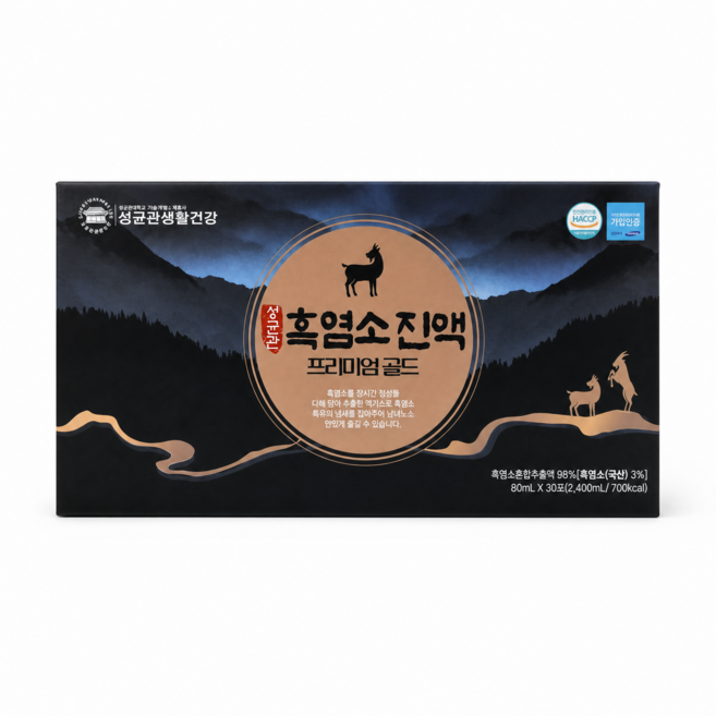 성균관 생활건강 흑염소 진액 프리미엄 골드, 80ml, 30개