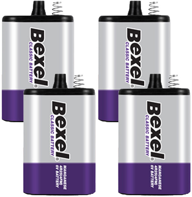 [벡셀] 망간 건전지 6V 4R25, 1개입, 4개