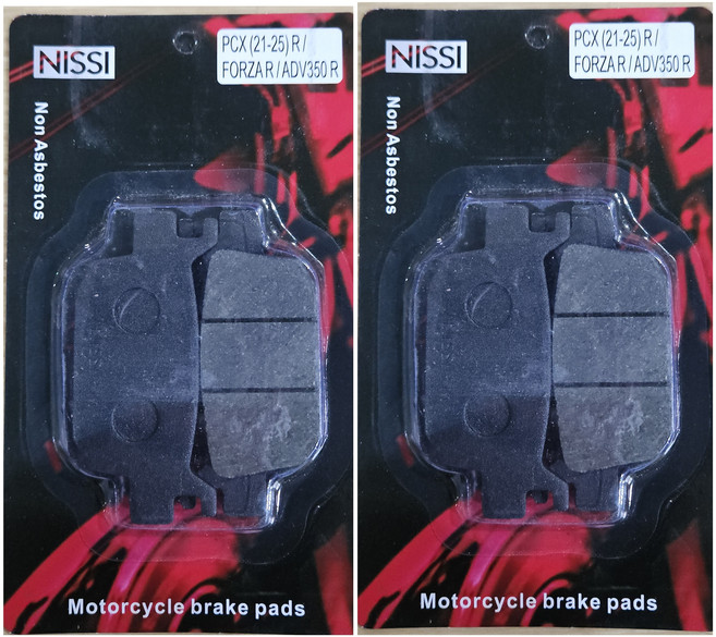 PCX 닛시 브레이크 프론트 / 리어패드 21~25, 앞뒤세트, 1개