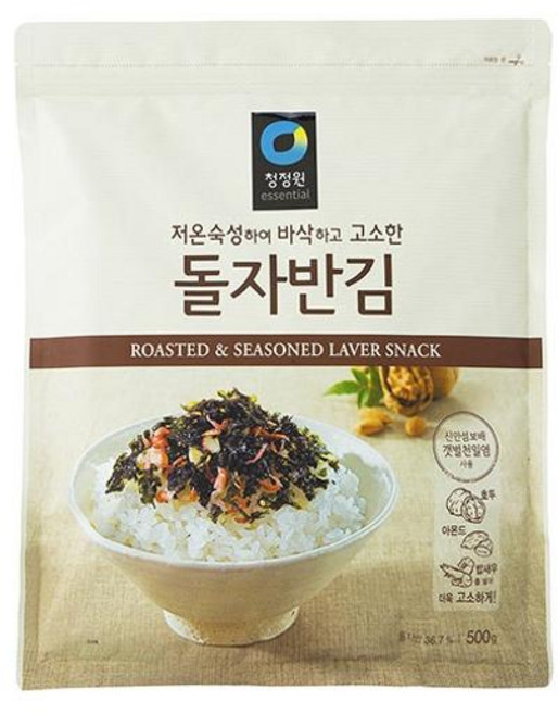 청정원 청정원 저온숙성 돌자반김, 1개, 500g