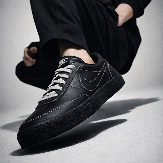나이키 킬샷2 레더 검정 스니커즈 남자 운동화 단화 HeroRabbit 신발끈클립증정