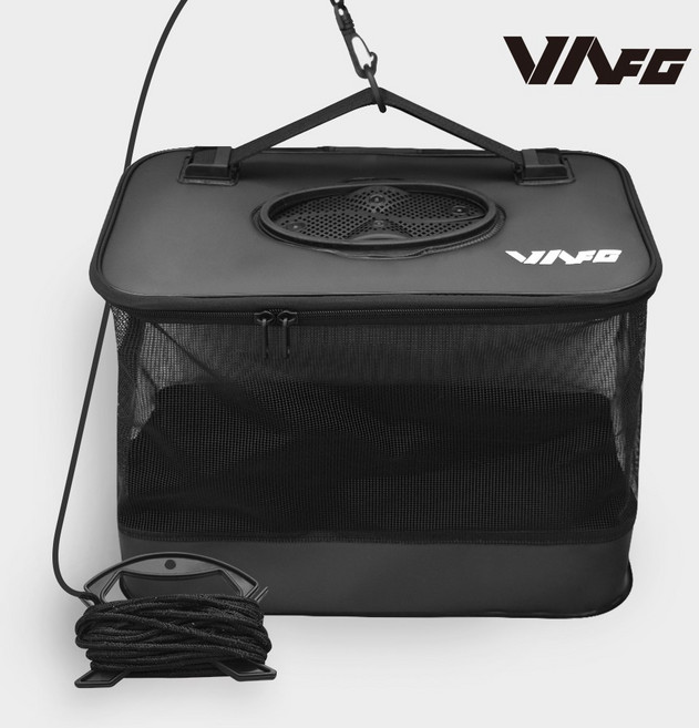 VA 사각 부력 살림망 고기 살림통 바다 살림망 어망, 블랙