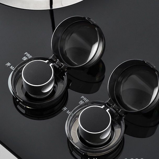 2p/4p/6p구성 가스렌지 벨브 캡 커버 스위치 케이스 손잡이 안전 덮개, 2세트, 반투명