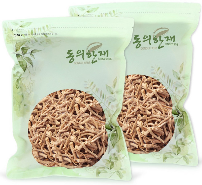 동의한재 세척 절단 100% 국산 우슬 뿌리, 600g, 2개