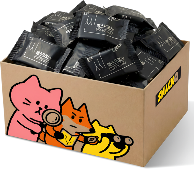 스낵큐 해태제과 에이스 씬 에스프레소맛 36개(개별포장) 대용량과자 낱개포장 사무실 간식, 36개, 24g