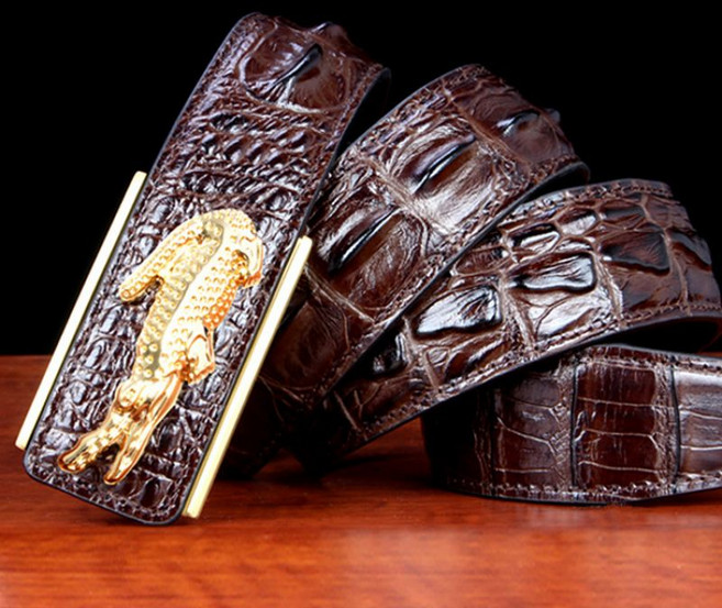 남자 악어 가죽 패턴 고급 벨트 정장 허리띠 혁띠