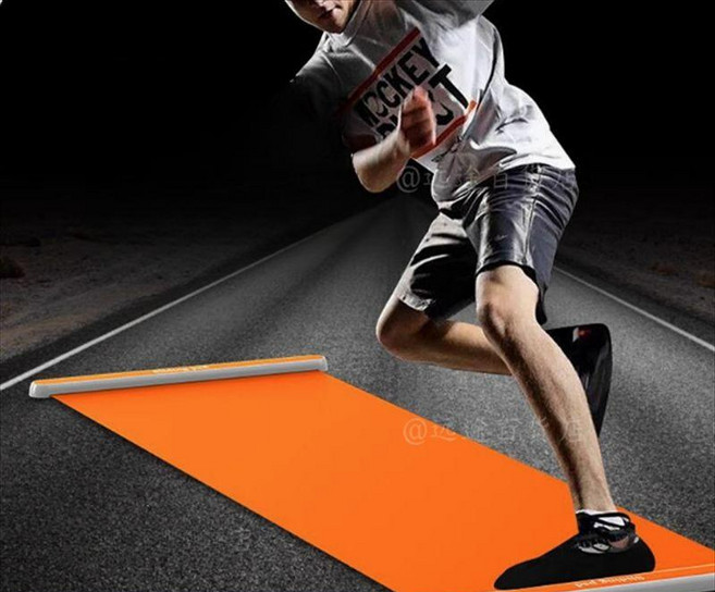 슬라이딩 매트 코어 트레이닝패드 홈트 실내 스케이팅, 1개, 블랙 전문가용 200cm