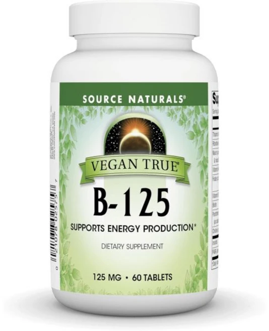 비타민B 피부 에너지 출처 내추럴 비건 트루 B125 생산 * 125mg 60정, 1개 - 쿠팡