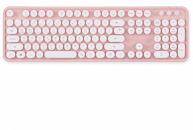 엑토 레트로 무선 키보드 타자기감성 멤브레인키 KBD-48 무선키보드