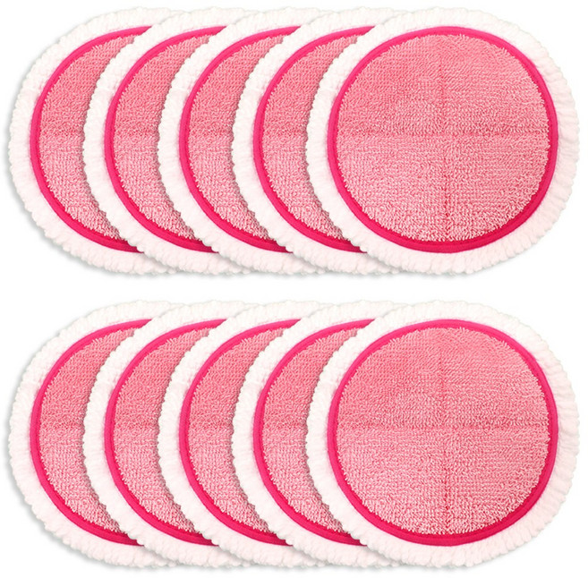 물걸레 청소기 걸레 극세사 휴스톰 SK매직 오토싱 스윙 한경희 신일 호환 분홍색 찌든때용 (21~22cm), 5세트, 21~22cm(찌든때 분홍색)