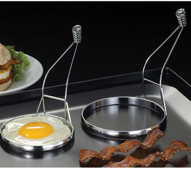 푸른망고 튼튼하고 편리한 소형 미니 업소 가정 호텔 조식 토스트 계란 달걀 에그 원형 링 저렴한 후라이 프라이 동그란 모양 소형 틀 몰드, ER 333, 1개