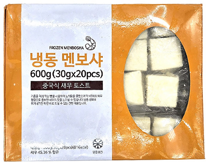 [인생건어물] 새우 멘보샤 600g 10팩 튀김 간식 대용량 업소용, 10개