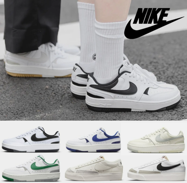 [국내매장판] 나이키 여성 감마 포스 스니커즈 블레이저 로우 플랫폼 런닝화 키높이 우먼스 운동화 러닝화 가벼운 헬스화 PT 커플