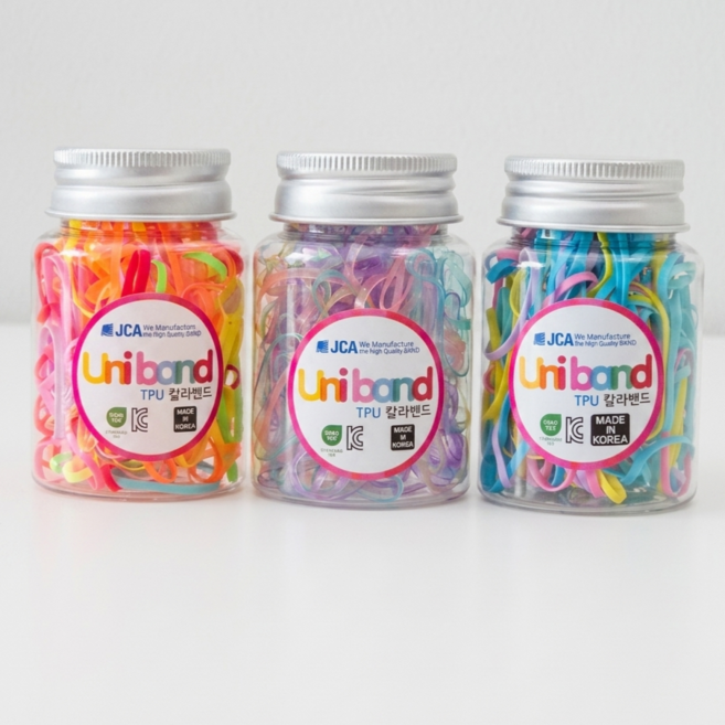 유니밴드 아동용 안아픈 고무줄 대형 3개