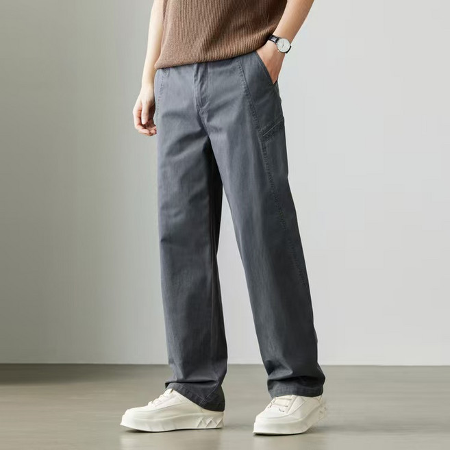 J nd O남성 봄여름 일자 편안한 고퀄리티 면 바지