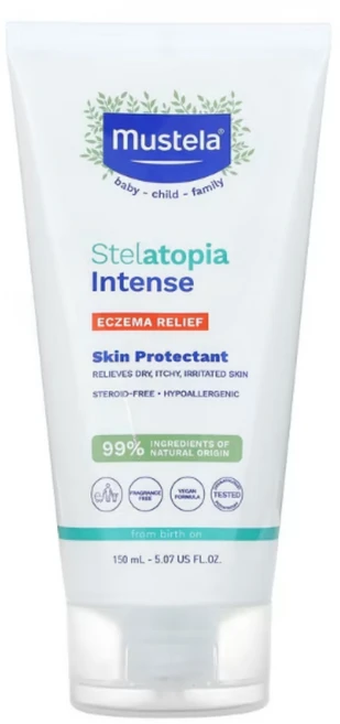 Mustela 무스텔라 스테라토피아 인텐스 고보습 진정 습진 완화 피부 보호제 향료 무함유 (5.07fl oz), 3개, 150ml - 쿠팡