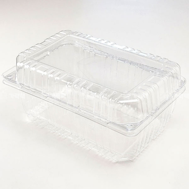 투명 사각 플라스틱 과일 포장용기 DA-2001 토마토2kg 천도2kg 200개, 1박스